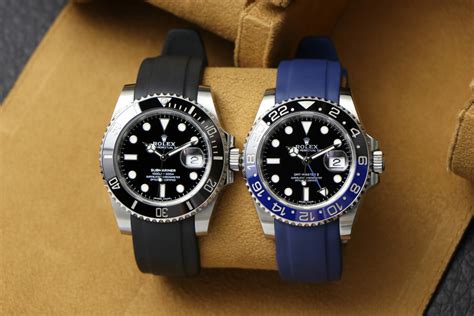 rolex replica watch rubber strap|rubber strap for rolex submariner 41.